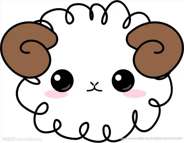 绵羊矢量图案图片