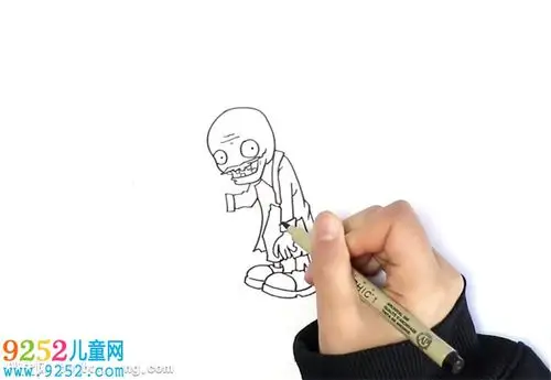 植物大战僵尸简笔画,僵王博士简笔画教程