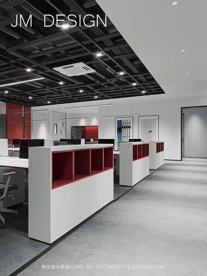 办公室装修案例|现代简约风办公空间.-  以现代简约的黑白灰 - 抖音