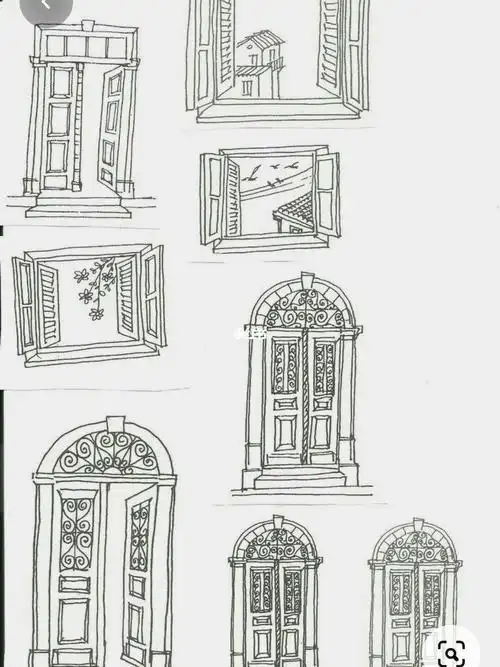 门窗简笔画大图