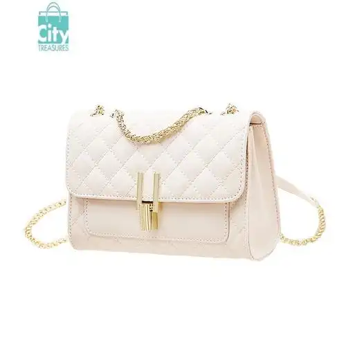 bangdou菱格链条包女2024新款潮斜挎包女夏季时尚高级质感包包单肩包