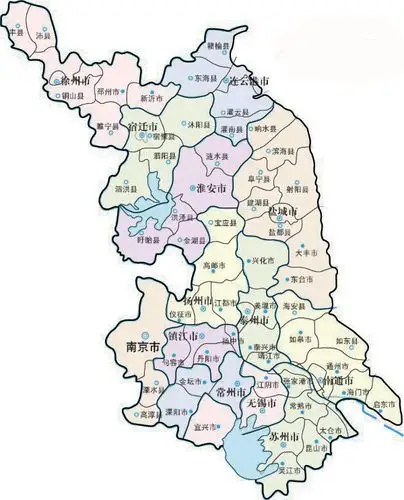 江苏省地图矢量