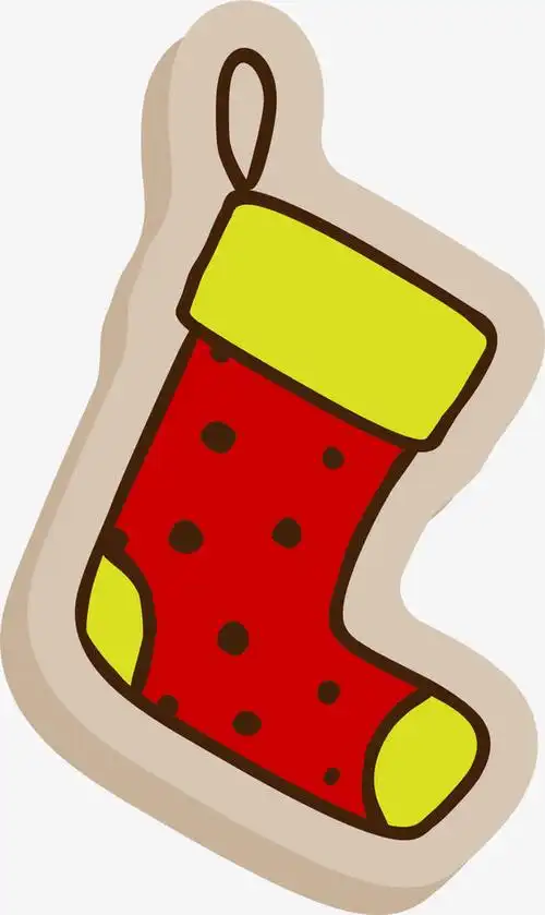 红色卡通袜子