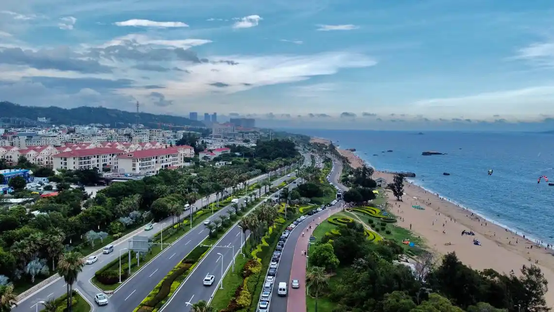 厦门环岛路航拍