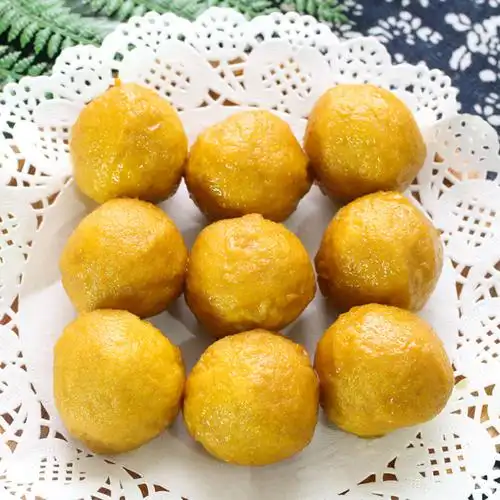 平海a级黄金鱼蛋冷冻5斤咖喱鱼蛋豆捞火锅丸子食材油炸小吃便利店