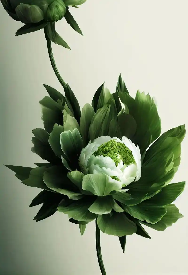 绿牡丹花的寓意和象征:淡淡的爱,用心付出,生命和期待.传说绿 - 抖音