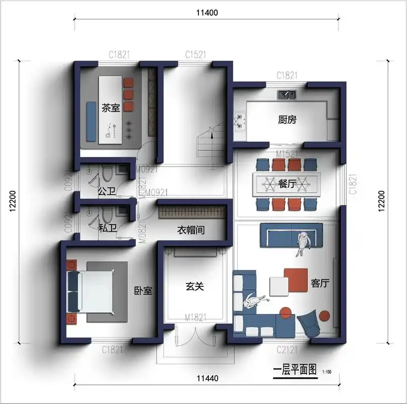揭秘别墅平面户型设计5