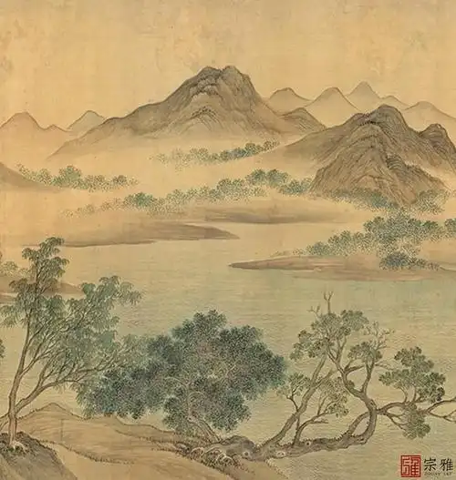 聆听艺术 & 清 恽寿平《湖山春暖图全图》|黄公望|山水画|王翚|王原祁