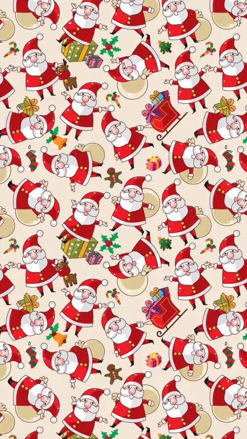 圣诞老人平铺 - 堆糖,美图壁纸兴趣社区