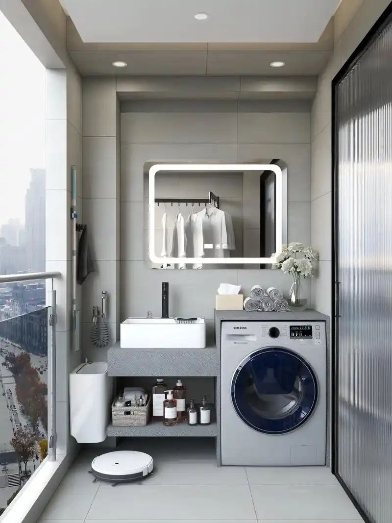 实用半封闭阳台|1.3米生活区无缝高级.阳台不封闭是不错的选 - 抖音