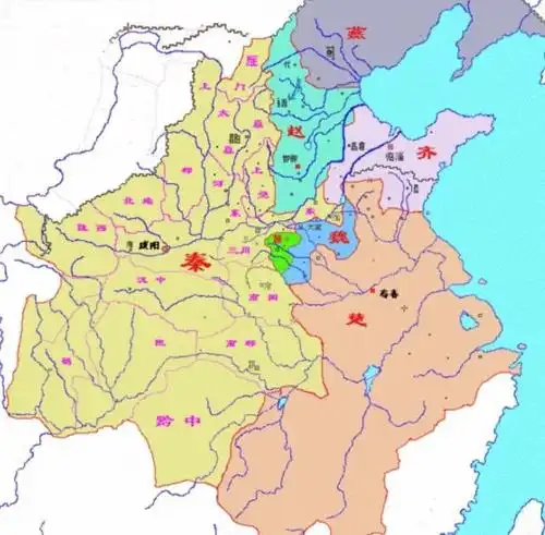 战国末期形势图