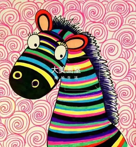 创意儿童画,粘贴画,水彩画,多元素画,重彩儿童画主题画儿童绘画教程