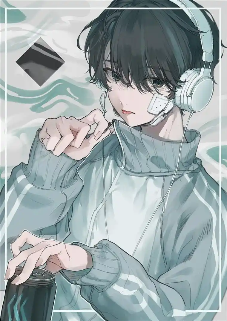 二次元男生女生头像!头戴式耳机特辑p站美图欣赏