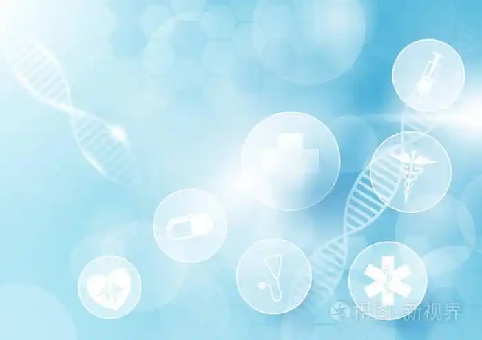 抽象的几何形状医学和科学概念背景