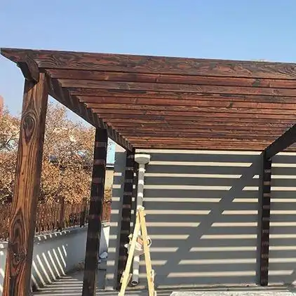 别墅庭院廊架中式廊架防腐木廊架单臂廊架休息廊架