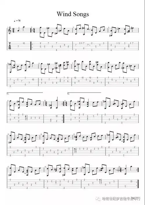 古典吉他弹奏指弹吉他曲风之诗附谱