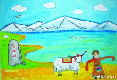 保护青海湖我们在行动系列活动之绘画及作文作品刊登