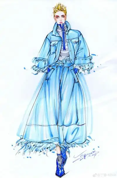 手绘服装时装