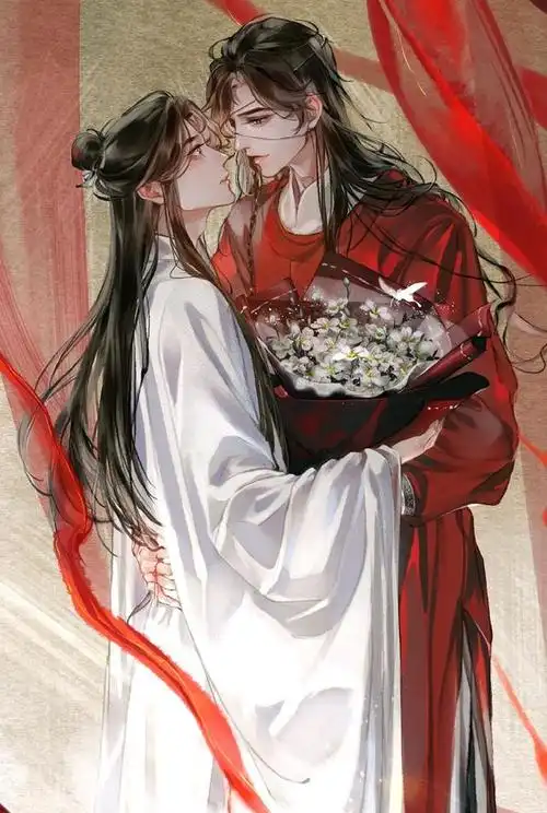 天官赐福第五集:花城起身直视谢怜,对镜梳头像夫妻,一脸惬意