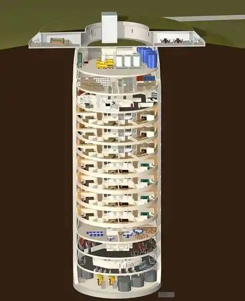 囤货的最高境界建一座15层的地下堡垒