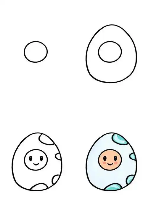 🥚鸡蛋简笔画🎨