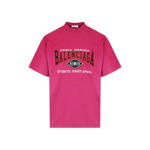 巴黎世家balenciaga男款t恤|oversize logo t-shirt tshirt