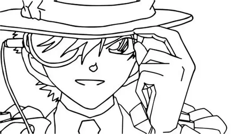 怪盗基德简笔画