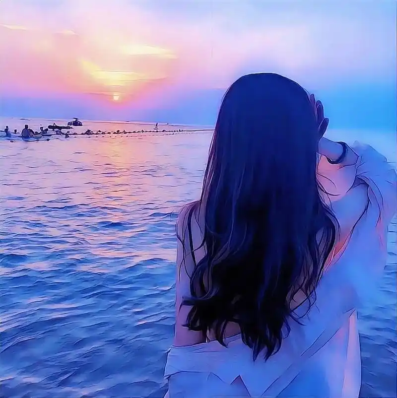 唯美不露脸女生头像