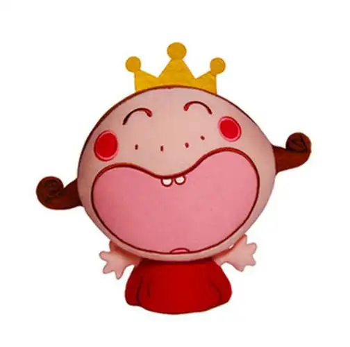 原创动漫创意礼品卷卷公主公仔大笑表情可爱大头娃娃人偶dy4yt图片