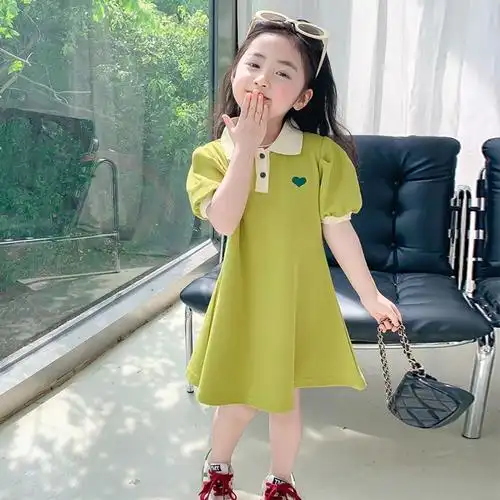 女童夏装连衣裙儿童公主裙夏洋气夏季女孩2024新款裙子夏天童装女