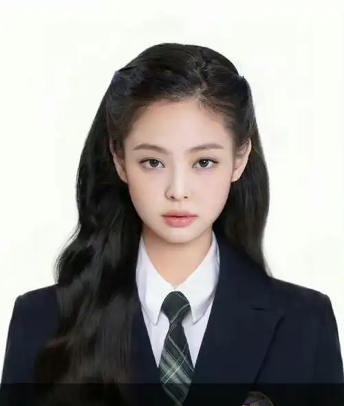 jennie rap#收藏一些绝美饭制证件照0006/logo
