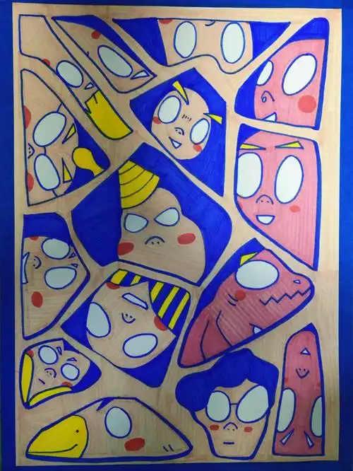 p87插画简笔画装饰画马克笔手绘