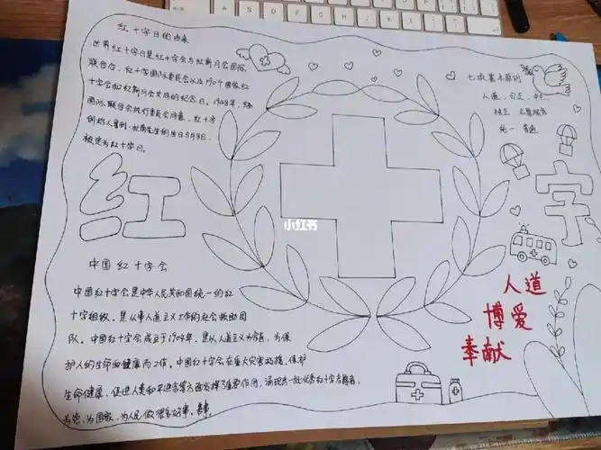 手抄报红十字主题