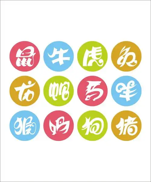 十二生肖字体设计