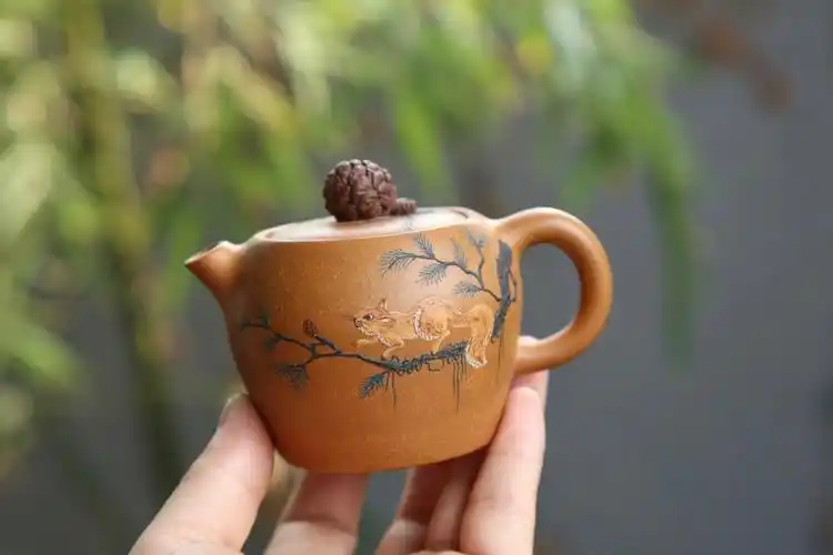 茶器一只小可爱紫砂壶松趣