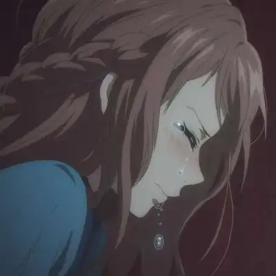 高清动漫超级丧的头像女哭泣图片