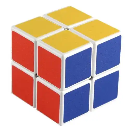 二阶魔方有6个面,是一个正方体,有6种颜色.