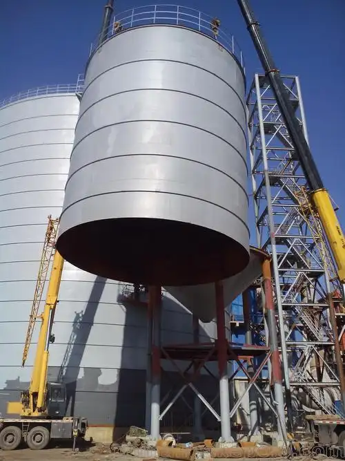 供应环保不锈钢罐--山东东建钢板仓