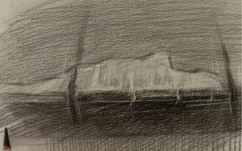 素描静物万能桌子画法