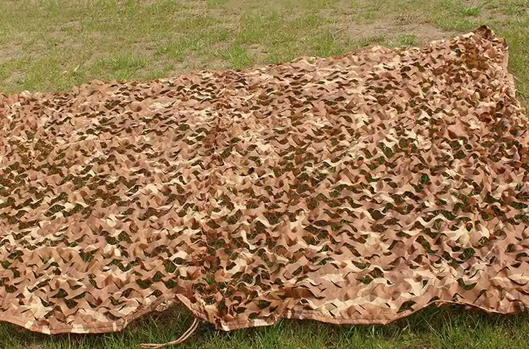 沙漠迷彩荒漠色迷彩网伪装网航拍网装饰网晒网遮阳网伪网 5米x10米