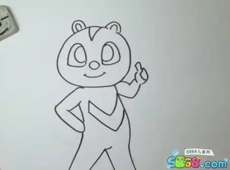 迷你特工队简笔画