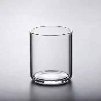 【官方旗32品质】无把手玻璃杯透明水杯直身牛奶杯直筒加厚耐热泡茶