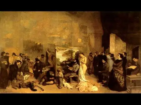 《画室》(1855年)库尔贝