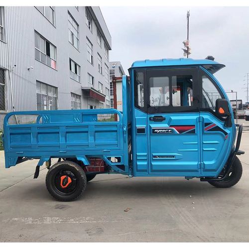 半封闭电动三轮车带棚带棚车成人代步载重农用货车油电两用电瓶车
