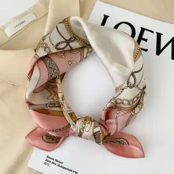 真丝小方巾 真丝桑蚕丝丝绸小方巾丝巾女百搭杭州春秋纱巾薄围巾搭配