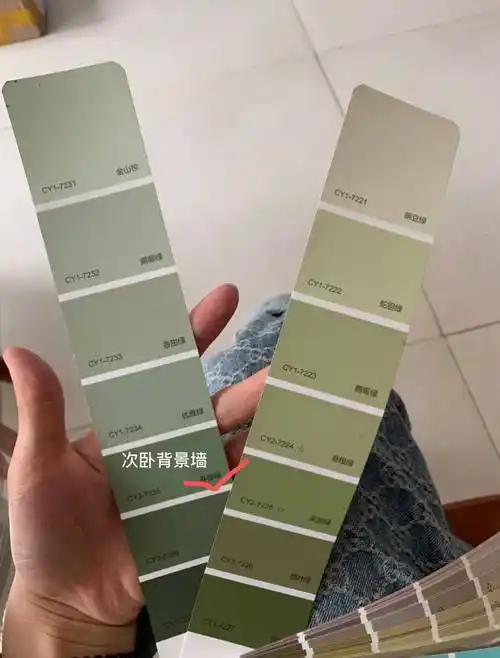 我的装修日记:晨阳水漆 烛光晚餐 春藤绿 打造复古卧室风格_颜色_@nl