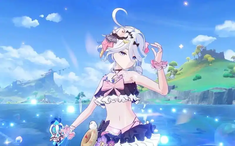 【原神】芙宁娜泳装皮肤演示