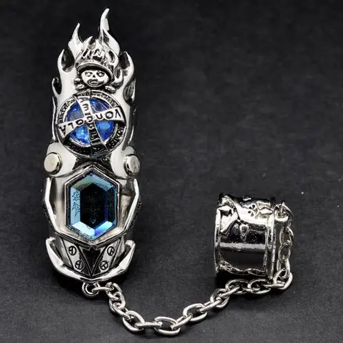 家庭教师彭格列雾守护者甲胄齿轮指环 戒指可旋转动漫六道骸戒指