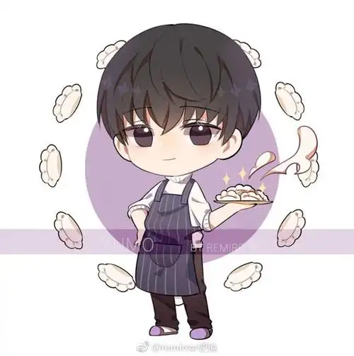 恋与制作人# #许墨# 新卡的围裙饺子墨