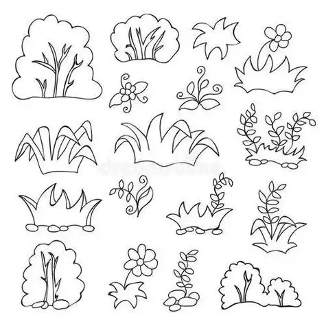 草怎么画植物简笔画简笔画大全小花小草怎么画简笔画小花小草绘画步骤